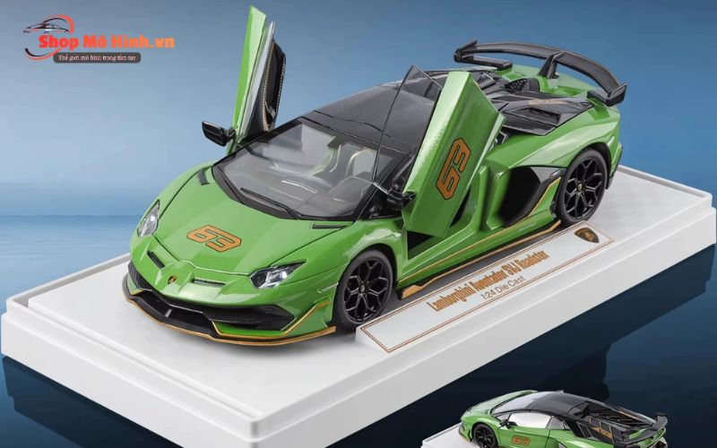 Mô Hình Xe Lamborghini Aventador SVJ63 1:24 10 Mô Hình Xe Lamborghini Aventador SVJ63 1:24