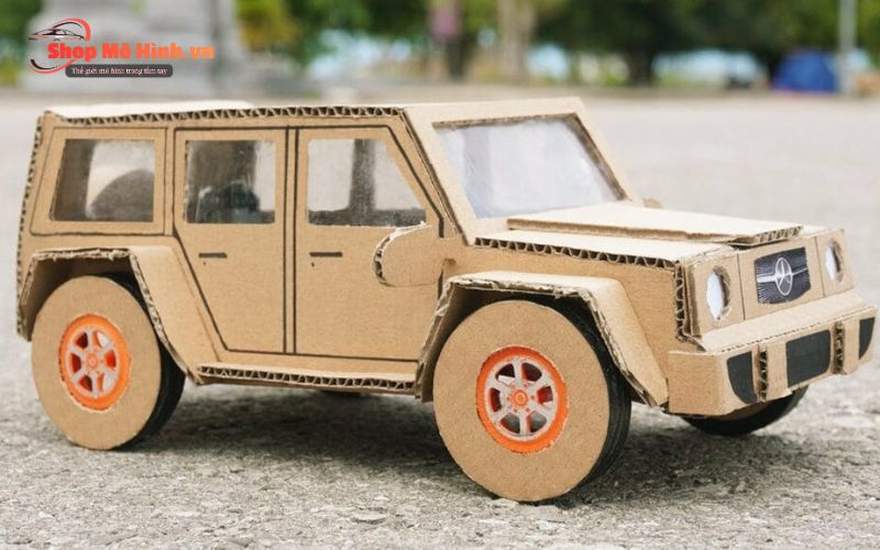 ô tô làm từ giấy đơn giản