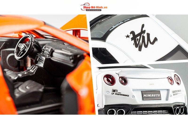 Mô hình siêu xe NISSAN GTR 1:32 Mini Auto