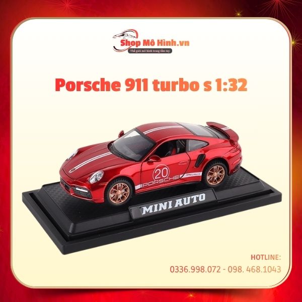 Mô hình xe Porsche 911 Turbo S 1:32 3 Mô hình xe Porsche 911 Turbo S 1:32
