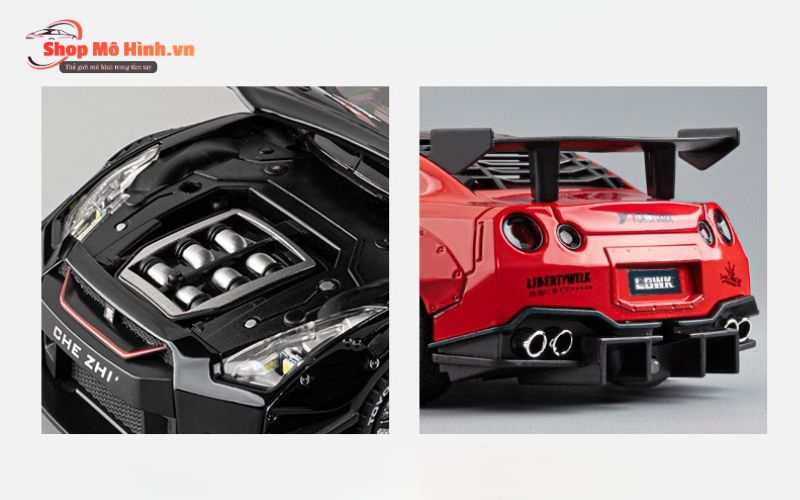 Mô hình xe Nissan GTR R35 1:24 cao cấp