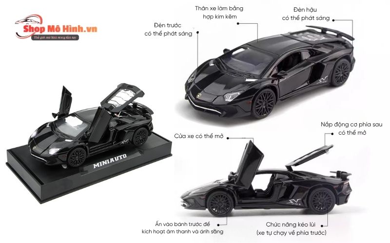 Mô hình Lamborghini Aventador LP750-4 SV 1:32