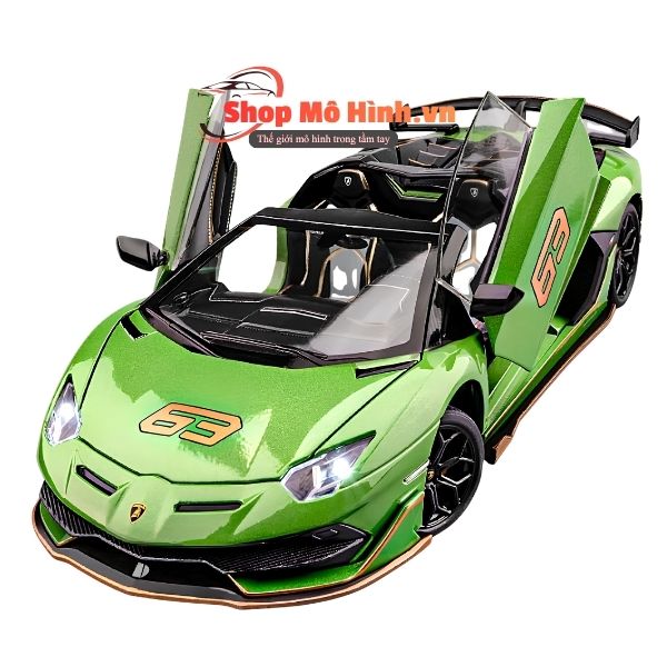 Mô Hình Xe Lamborghini Aventador SVJ63 1:24 4 Mô hình xe Lamborghini Aventador SVJ63 1:24