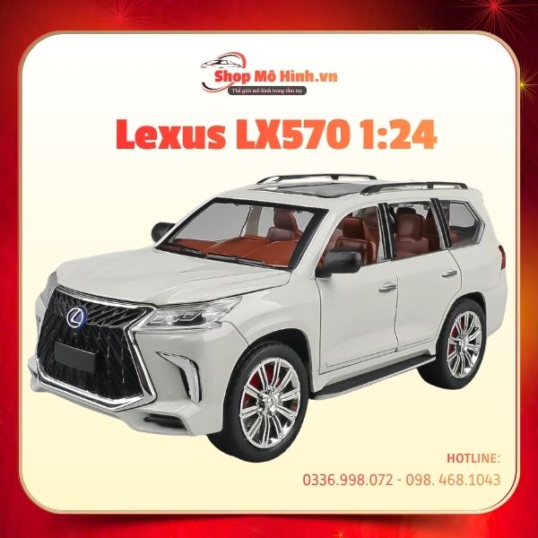 Mô Hình Xe Lexus LX570 1:24 Hợp Kim, Sang Trọng 1 Mô Hình Xe Lexus LX570 Tỉ Lệ 1:24 Giá Rẻ