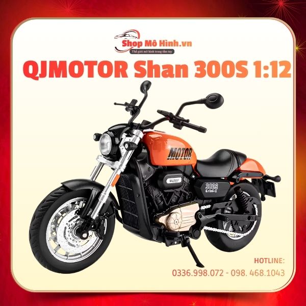 Mô Hình Xe QJMOTOR Shan 300S 1:12 1 Mô Hình Xe QJMOTOR Shan 300S 1:12