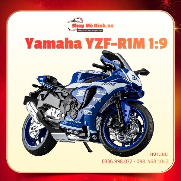Mô Hình Xe Yamaha YZF-R1M 1:9 Chi Tiết, Bền Đẹp 1 Mô Hình Xe Yamaha YZF-R1M 1:9 Chi Tiết, Bền Đẹp