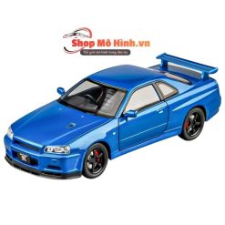 Mô Hình Xe Nissan Skyline GT-R R34 1:24 Kim Loại Cao Cấp