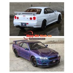 Mô Hình Xe Nissan Skyline GT-R R34 1:24 Kim Loại Cao Cấp