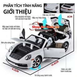 Mô Hình Xe Porsche 911 Targa 4S Tỷ Lệ 1:32 Kim Loại Cao Cấp