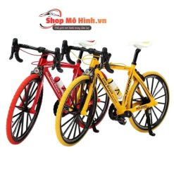 Mô Hình Xe Đạp Địa Hình Tay Cầm Cong 1:8 Khung Kim Loại Cao Cấp