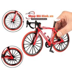 Mô Hình Xe Đạp Địa Hình Tay Cầm Cong 1:8 Khung Kim Loại Cao Cấp