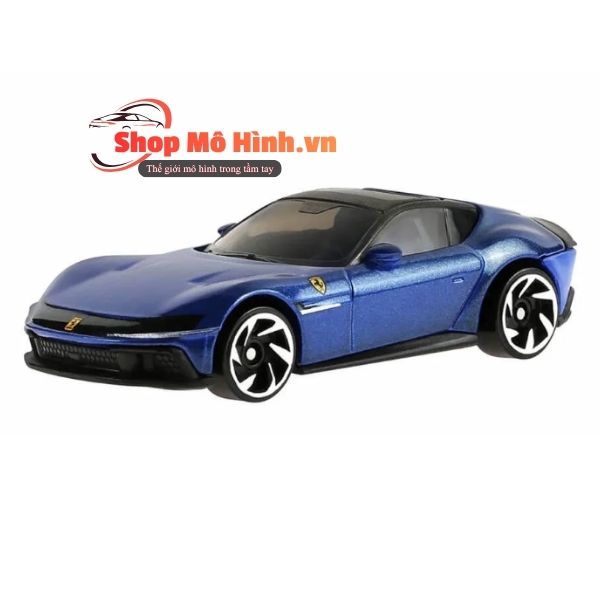 Mô hình Ferrari 12Cilindri Hot Wheels 1:64 màu xanh 5 Mô hình Ferrari 12Cilindri Hot Wheels 1:64 màu xanh