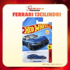 Mô hình Ferrari 12Cilindri Hot Wheels 1:64 màu xanh
