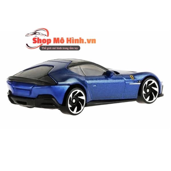 Mô hình Ferrari 12Cilindri Hot Wheels 1:64 màu xanh 4 ferrari 12cilindri 164 3