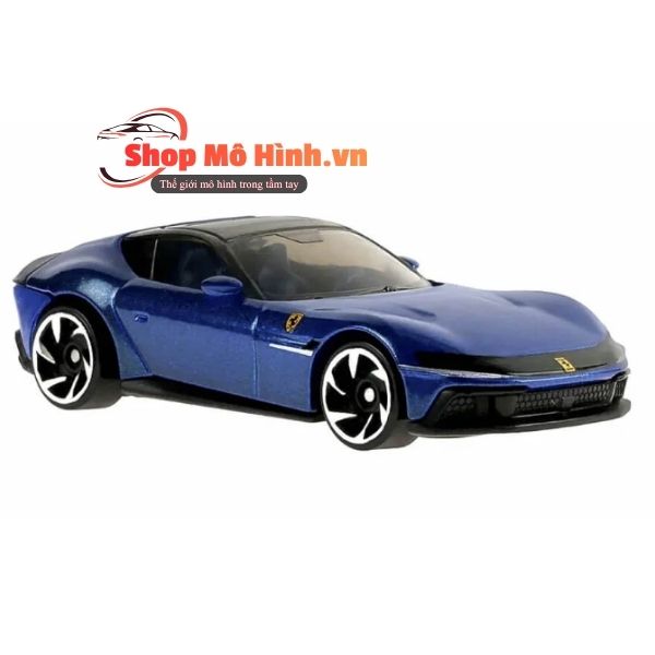 Mô hình Ferrari 12Cilindri Hot Wheels 1:64 màu xanh 3 ferrari 12cilindri 164 4
